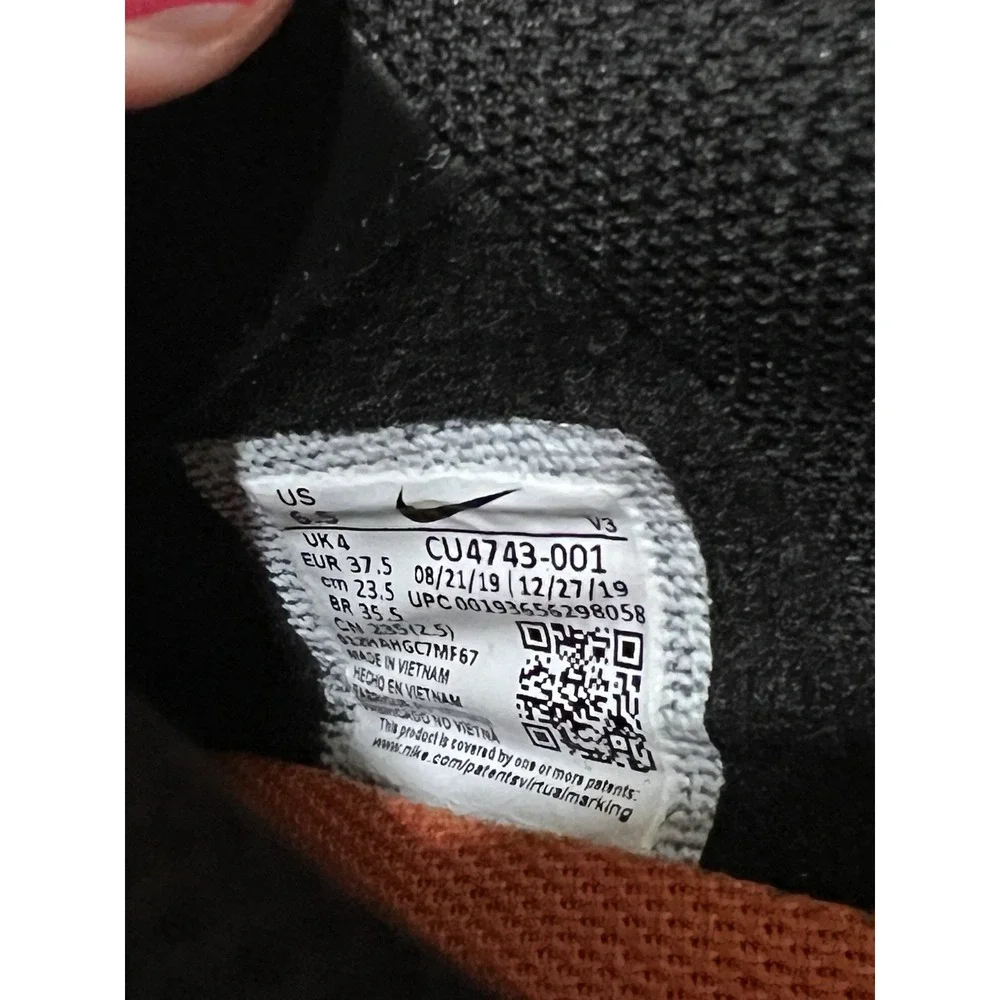 EUC Nike Air Force 1 Shadow‎ Women Size 6.5 Black Pink Patches Casual CU4743-001